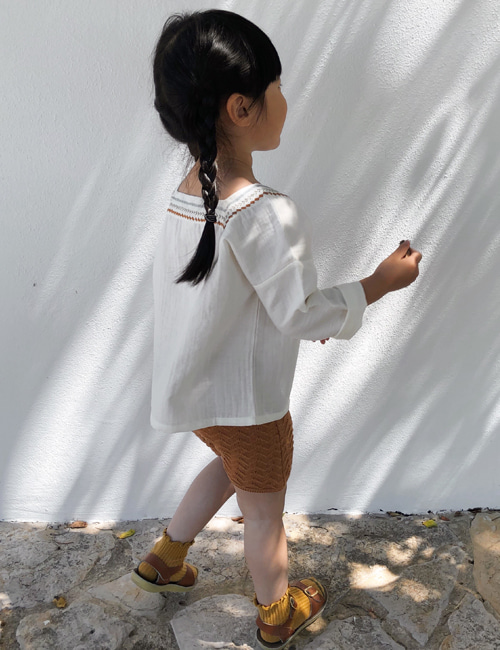 [LIILU] Knit shorts _ Terracotta