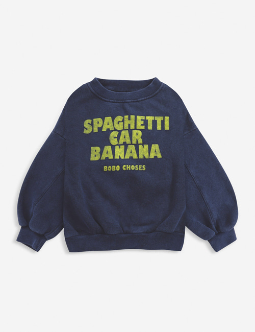 [BOBO CHOSES]  Spaghetti Car Banana sweatshirt