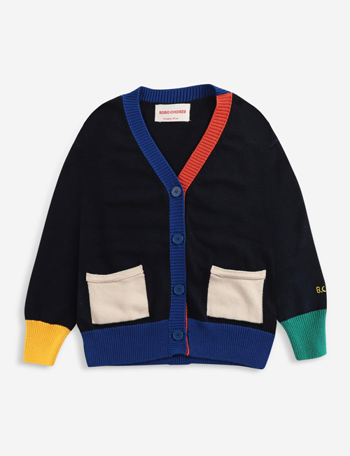 [BOBO CHOSES]  Multicolor knitted cardigan